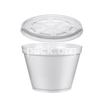 Супница из вспененного полистирола 450 мл (артикул: 010600533) купить в разделе «Полистирольные супники».