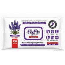 Серветки вологі для прибирання FlyFix Lavanda, 100 шт купити в розділі «Пакувальні матеріали та госптовари».