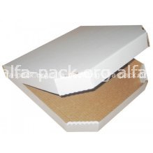 Коробка під піцу, біла (артикул: 010450025) купити в розділі «Картонні коробки для піци».