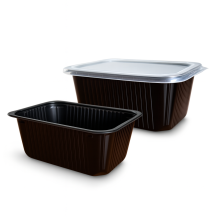 ОригКонтейнер ПП-118,чёрный 1000 мл (артикул: 010100219) купить в разделе «Пластиковая пищевая одноразовая упаковка».