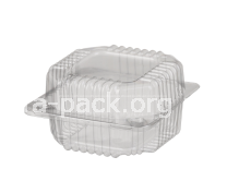 ОригХарчовий одноразовий пластиковий блістерний контейнер ПС-8 з кришкою (прямокутний прозорий), 500 мл, 110×105×58 мм (артикул: 010100157) купити в розділі «Пластикова універсальна упаковка».