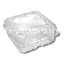 Одноразовый пластиковый контейнер 40 ПЭТ HF 212*212*90 мм (2900 мл) (артикул: 010701417) купить в разделе «Пластиковая пищевая одноразовая упаковка».