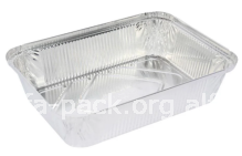 Пищевой одноразовый алюминиевый контейнер SP88L (10шт) (прямоугольный), 2000 мл, 255×185×53 мм  (артикул: 010501126) купить в разделе «Алюминиевая пищевая одноразовая упаковка».