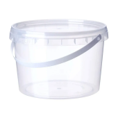 Ведро 2,3 л пластиковое прозоре (артикул: 020000034) купить в разделе «Пищевые ведра и контейнеры».