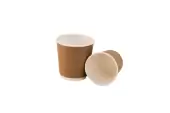 Стакан крафт бумажный двухслойный 110 мл (артикул: 062200054) купить в разделе «Бумажные стаканчики».