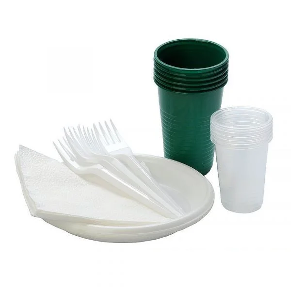 Набори пластикового посуду оптом