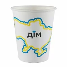 Стакан бумажный "Дом-Украина" 110мл (артикул: 062100100) купить в разделе «Бумажные одноразовые стаканчики».