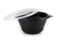 ОригОдноразова супниця ПП-117 чорна, 500 мл (артикул: 010100014) купити в розділі «Пластикова харчова одноразова упаковка».