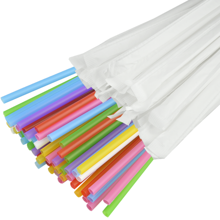 Трубочка Гофра в индив.упак. 210мм*4,8мм, микс (артикул: 060711026) купить в разделе «Крышки для бумажных стаканчиков и аксессуары».