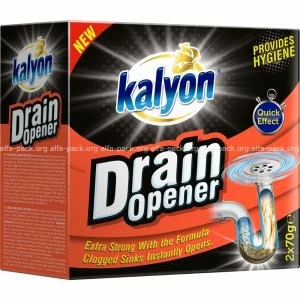KALYON Гранулы для чистки канализационных труб 2х70гр. (артикул: 070408037) купить в разделе «Моющие и чистящие средства».