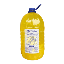 Засіб для миття посуду KOVEA Лимон 5 л (артикул: 070407056) купити в розділі «Пакувальні матеріали та госптовари».