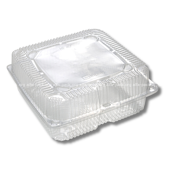 Одноразовий пластиковий контейнер 40 ПЕТ HF 212*212*90 мм (2900 мл)