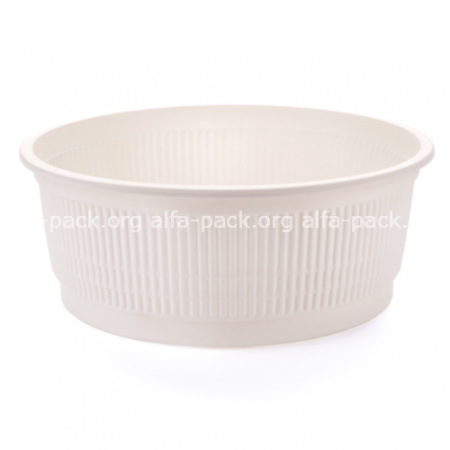 Супница 1л.  (из кукурузного крахмала) (артикул: 060800040) купить в разделе «Биоразлагаемая одноразовая посуда».