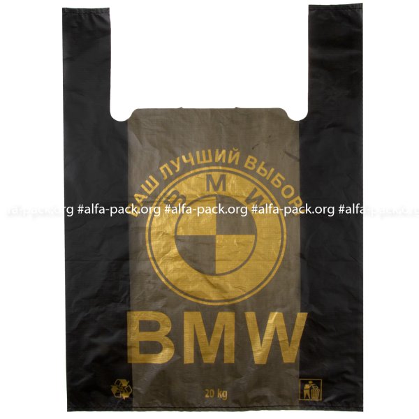 Пакет-майка 40*60 "BMW" (артикул: 030001020) купити в розділі «Пакети майка».