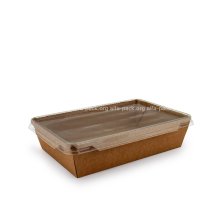 Контейнер прямокутний паперовий крафт 1200 мл (артикул: 010460331) купити в розділі «Паперова одноразова упаковка та посуд».