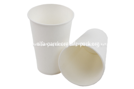 Бумажный стакан белый 430 мл (артикул: 062100055) купить в разделе «Бумажные стаканчики».