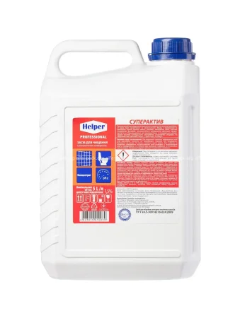 Гель для чистки унитазов Helper Professional 5л (артикул: 070408053) купить в разделе «Для ванных комнат».