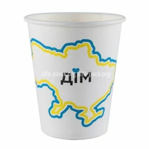 Стакан бумажный "Дом-Украина" 110мл (артикул: 062100100) купить в разделе «Бумажные одноразовые стаканчики».
