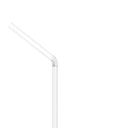 Трубочка "Гофра" прозрачная, 210 мм*4,8 мм (артикул: 060711015) купить в разделе «Крышки для бумажных стаканчиков и аксессуары».