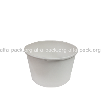 Контейнер бумажный  крафт, для супа. АльфаПак Одесса +38 048 770 76 70 Супниця крафт 350мл