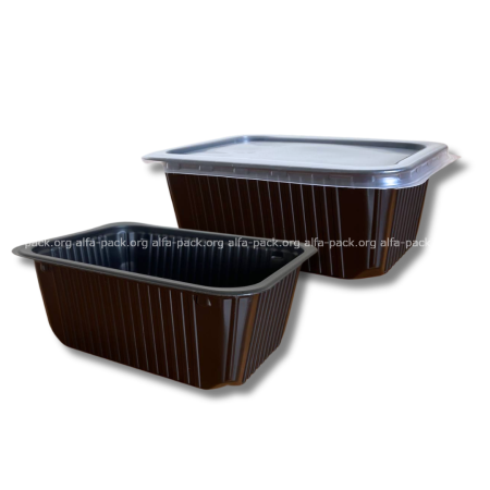 ОригКонтейнер  ПП-118 чорний, 1000мл  (артикул: 010100219) ОригКонтейнер  ПП-118 чорний, 1000мл  (артикул: 010100219) купити в розділі «Пластикова упаковка для салатів та напівфабрикатів».