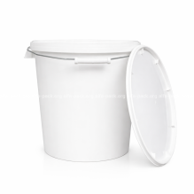 Відро 20 л пластикове для харчових продуктів з металевою ручкою (артикул: 020000201) купити в розділі «Харчові відра та контейнери».