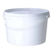 Відро пластикове 2,3 л. Біле Кругле З ручкою (артикул: 020000035) купити в розділі «Харчові відра та контейнери».