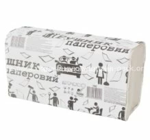 Полотенце бумажное V складка, макулатурное серое (артикул: 070100038) купить в разделе « Бумажные салфетки и полотенца».