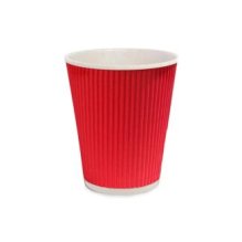 Гофрований стакан червоний 110 мл (артикул: 062200024) купити в розділі «Паперові одноразові стаканчики».