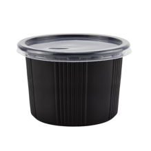 ОригОдноразова супниця чорна  ПП-115 500 мл (артикул: 010100007) купити в розділі «Пластикова харчова одноразова упаковка».