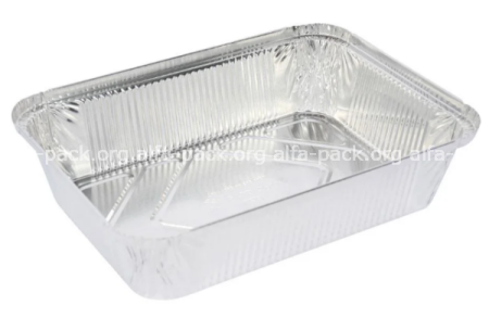 Харчовий одноразовий алюмінієвий контейнер SP88L (10шт)  (прямокутний), 2000 мл, 255×185×53 мм (артикул: 010501126) купити в розділі «Алюмінієва харчова одноразова упаковка».