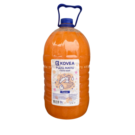 Рідке мило "KOVEA" Персик 5 л (артикул: 070405070) купити в розділі «Для рук».