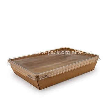 Контейнер прямокутний паперовий 750 мл