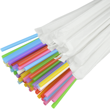 Трубочка "Гофра" в індів.упак. 210мм*4,8мм, мікс (артикул: 060711026) купити в розділі «Трубочки».