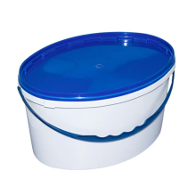 Відро 5,6 л. овальне біле (артикул: 020000058) купити в розділі «Харчові відра та контейнери».