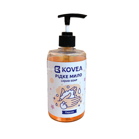 Рідке мило "KOVEA" персик 500 мл (артикул: 070405065) купити в розділі «Для рук».